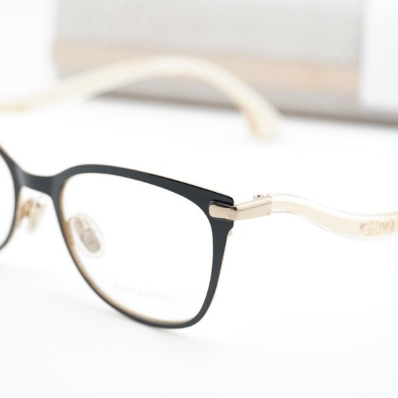 Jimmy Choo JC256 02M2 00 Cat Eye 51mm Eyeglasses - Black/Gold - Picture 8 of 10